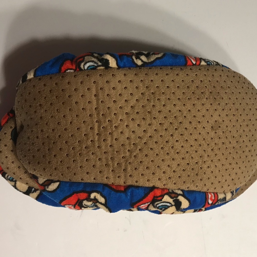 Nintendo Super Mario Mens Fuzzy Slipper Sizes L-XL - Picture 3 of 6